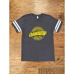 L.A.T. USBC Junior Gold Championships 2024 Detroit T-Shirt Navy Mens Medium NWT